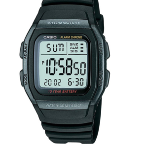 CASIO W-96H-1BV DUAL TIME DIGITAL SPORTS WATCH WITH 10-YEAR BATTERY - Image 1