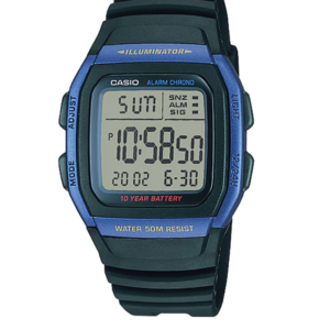 CASIO W-96H-2AV BLACK RESIN DIGITAL SPORTS WATCH FOR MEN - Image 1