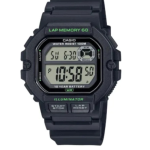CASIO WS-1400H-1AV DIGITAL SPORTS STOPWATCH WATCH WITH 10-YEAR BATTERY - Image 1