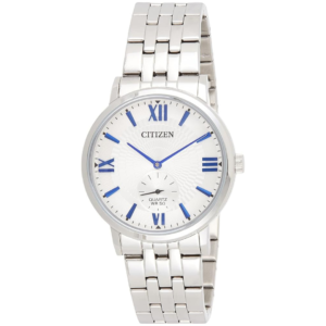 Citizen BE9170-72A Men’s Premium Dress Watch – Crisp White Dial with Independent Sub-Dial & Sleek Silver Steel Bracelet - Image 1