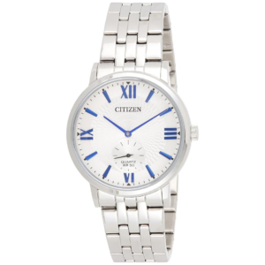 Citizen BE9170-72A Men’s Premium Dress Watch – Crisp Silver Dial with Independent Sub-Dial & Blue Accents - Image 1