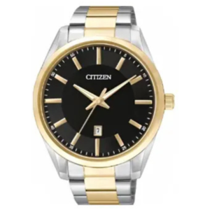 Citizen BL1034-52E Men’s Premium Dress Watch – Deep Black Dial with Luxury Two-Tone Golden Accents & Sleek Bracelet - Image 1