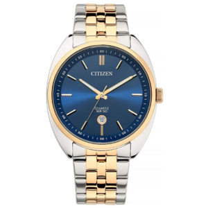 Citizen BL5096-53L Men’s Premium Dress Watch – Royal Blue Dial with Luxury Two-Tone Rose Gold Bracelet - Image 1
