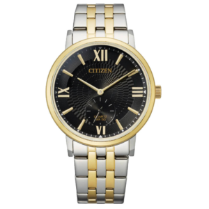 Citizen BE9176-76E Men’s Premium Dress Watch – Deep Black Dial with Luxury Two-Tone Golden Case & Elegant Side-Sec Display - Image 1