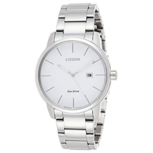 Citizen BM6960-56A Men’s Premium Eco-Drive Watch – Crisp White Dial with Sleek Silver Steel Bracelet - Image 1