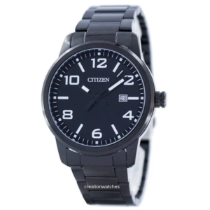 Citizen BL1025-53E Men’s Premium Quartz Watch – Stealth Black Dial with Luxury All-Black Steel Bracelet - Image 1