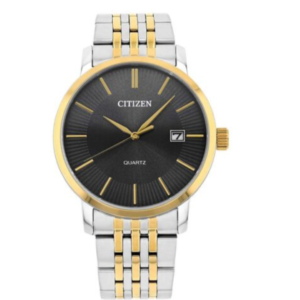 Citizen DZ0044-50H Men’s Premium Quartz Watch – Sunray Grey Dial with Luxury Two-Tone Gold Steel Bracelet - Image 1