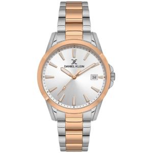 DANIEL KLEIN Premium DK.1.13457-5 Ladies Watch – Two-Tone Gold & Silver Stainless Steel Chain with Elegant Silver Dial - Image 1