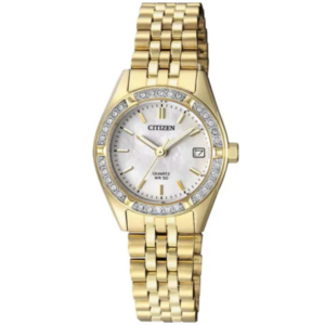 Citizen EU6062-50D LADIES Watch – MOP DAIL with Classic ALL GOLDEN CHAIN Design - Image 1