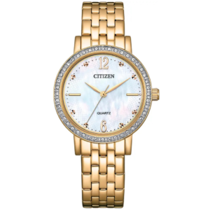 Citizen EL3103-57D LADIES Watch – MOP DAIL with Classic ALL GOLDEN CHAIN Design - Image 1