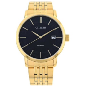 Citizen DZ0042-55E GENTS Watch – BLACK DAIL with Premium ALL GOLDEN CHAIN Design - Image 1
