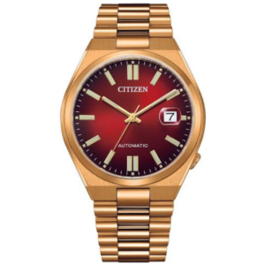 Citizen NJ0153-82X GENTS Watch – MAHROON DAIL with Premium ALL GOLDEN CHAIN Design - Image 1
