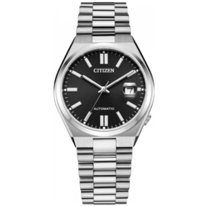 Citizen NJ0150-81E GENTS Watch – BLACK DAIL with Premium ALL SILVER CHAIN Design - Image 1
