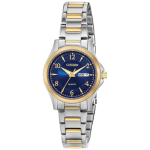 CITIZEN EQ0595-55L LADIES Watch – Elegant Blue Dial with Golden Silver Chain - Image 1