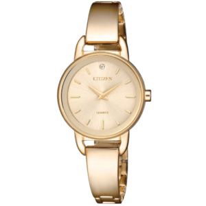 CITIZEN EZ6373-58X LADIES Watch – Elegant Gold Dial with All Rose Gold Chain - Image 1