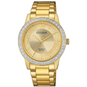 CITIZEN EL3092-86P LADIES Watch – Extravagant Gold Dial with All Gold Chain - Image 1