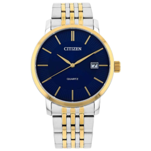 Citizen DZ0044-50L Men’s Premium Quartz Watch – Sunray Blue Dial with Luxury Two-Tone Gold Steel Bracelet - Image 1