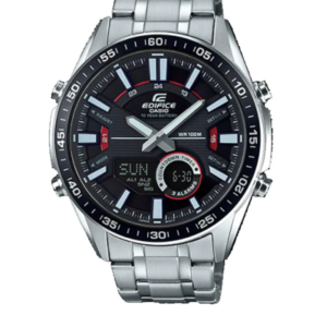 CASIO EDIFICE EFV-C100D-1A STAINLESS STEEL ANALOG-DIGITAL MEN'S WATCH - Image 1