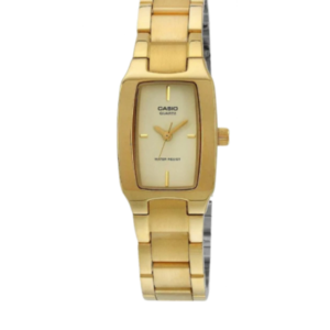 CASIO LTP-1165N-9CRDF GOLD STAINLESS STEEL GOLD DIAL WOMEN'S ANALOG WATCH - Image 1