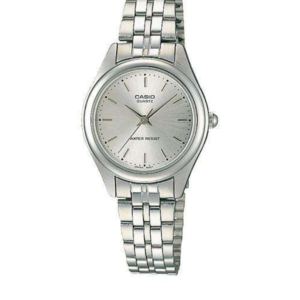 CASIO LTP-1129A-7ARDF WOMEN'S SILVER DIAL STAINLESS STEEL ANALOG QUARTZ WATCH - Image 1