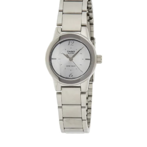 CASIO LTP-1230D-7CDF STAINLESS STEEL WHITE DIAL WOMEN'S ANALOG WATCH - Image 1