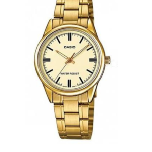 CASIO LTP-V005G-9AUD GOLD TONE STAINLESS STEEL WOMEN'S ANALOG WATCH - Image 1
