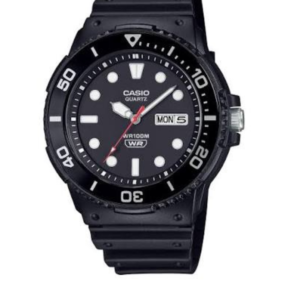 CASIO MRW-30H-1E1VD BLACK RESIN STRAP ANALOG MEN'S WATCH - Image 1