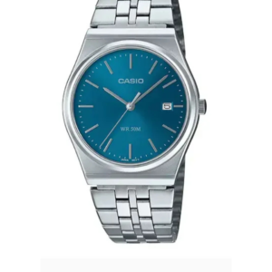 CASIO MTP-B145D-2A2V STAINLESS STEEL MEN'S ANALOG WATCH - Image 1