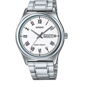 CASIO MTP-V006D-7BU STAINLESS STEEL MEN'S ANALOG WATCH - Image 1