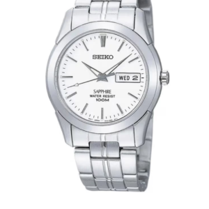 SEIKO SGG713P1 LUXURY WHITE DIAL STAINLESS STEEL MEN'S WATCH - Image 1