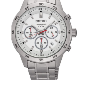 SEIKO SKS515T1 CHRONOGRAPH WHITE DIAL STAINLESS STEEL MEN'S WATCH - Image 1