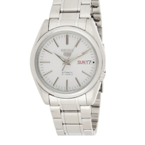 SEIKO 5 SNKL41J1 WHITE DIAL AUTOMATIC STAINLESS STEEL MEN'S WATCH - Image 1