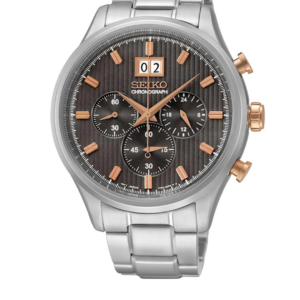 SEIKO SPC151P1 LUXURY CHRONOGRAPH STAINLESS STEEL MEN'S WATCH - Image 1