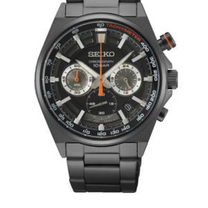SEIKO SSB399P1 LUXURY MEN'S BLACK STAINLESS STEEL CHRONOGRAPH QUARTZ WATCH - Image 1