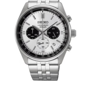 SEIKO SSB425P1 LUXURY WHITE DIAL CHRONOGRAPH STAINLESS STEEL MEN'S WATCH - Image 1