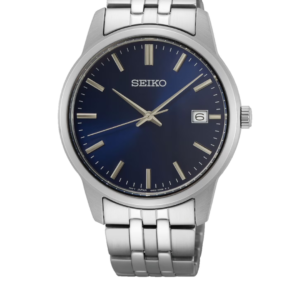 SEIKO SUR-419-P1 BLUE DIAL STAINLESS STEEL BRACELET ANALOG QUARTZ MEN'S WATCH - Image 1