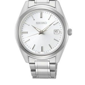 SEIKO SUR307P1 SILVER DIAL STAINLESS STEEL ANALOG QUARTZ MEN'S WATCH - Image 1