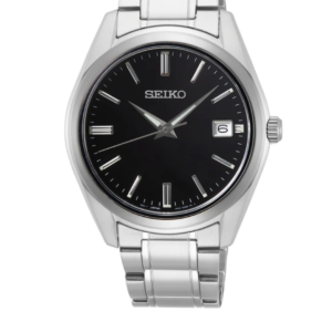 SEIKO SUR311P1 LUXURY BLACK DIAL SAPPHIRE CRYSTAL STAINLESS STEEL MEN'S WATCH - Image 1