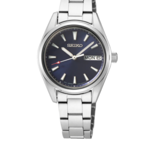 SEIKO NEO CLASSIC SUR353P1 BLUE DIAL QUARTZ STAINLESS STEEL LADIES WATCH - Image 1