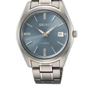 SEIKO SUR371P1 PURPLE DIAL TITANIUM MEN'S WATCH - Image 1