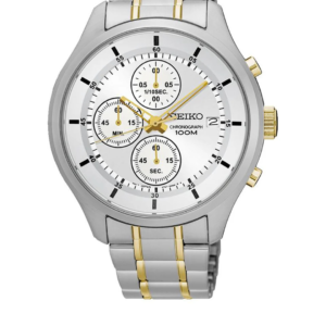 SEIKO SUR541P1 SILVER DIAL STAINLESS STEEL CHRONOGRAPH MEN'S WATCH - Image 1