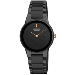 CITIZEN GA1055-57F LADIES Watch – Bold All-Black Eco-Drive with Sleek Chain - Image 1