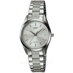 Casio LTP-1274D-7A LADIES Watch – SILVER DIAL with Premium ALL SILVER CHAIN Design - Image 1