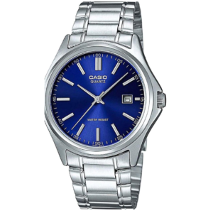 Casio LTP-1183A-2A LADIES Watch – BLUE DIAL with Premium ALL SILVER CHAIN Design - Image 1