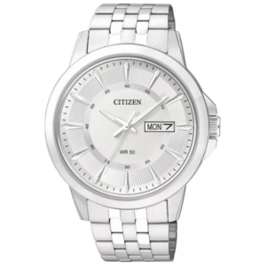 CITIZEN BF2011-51A GENTS Watch – Classic Silver White Dial with All Silver Chain - Image 1
