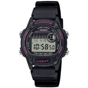 Casio W-220H-1A2 GENTS Watch – ALL BLACK DIGITAL Design with Resin Strap - Image 1
