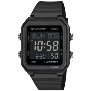 Casio W-221H-1B GENTS Watch – ALL BLACK DIGITAL Design with Resin Strap - Image 1