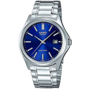 Casio MTP-1183A-2A GENTS Watch – BLUE DIAL with Premium ALL SILVER CHAIN Design - Image 1