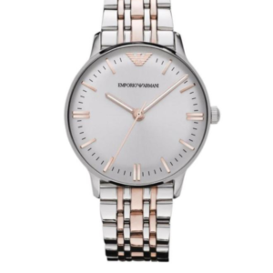 EMPORIO ARMANI AR1603 OFF WHITE DIAL TWO-TONE STAINLESS STEEL QUARTZ WOMEN'S WATCH - Image 1