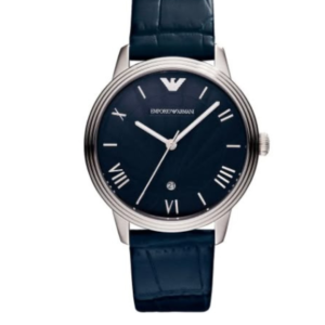 EMPORIO ARMANI AR1651 BLUE DIAL BLUE STAINLESS STEEL QUARTZ MEN'S WATCH - Image 1